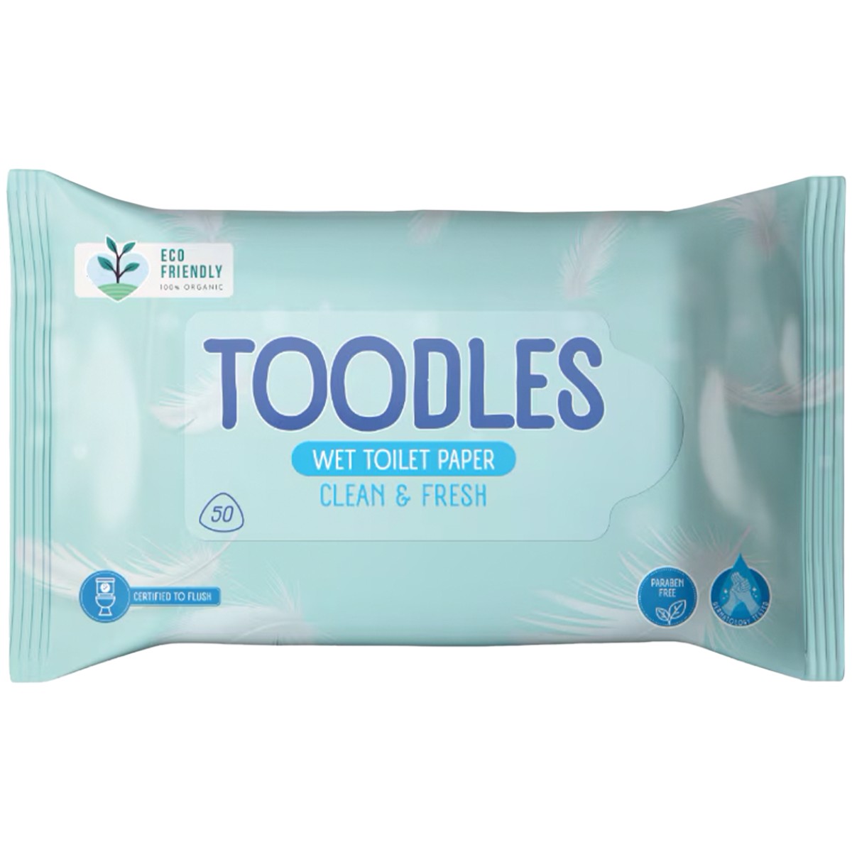 TOODLES HARTIE IGIENICA UMEDA CLEAN&FRESH 50BUC