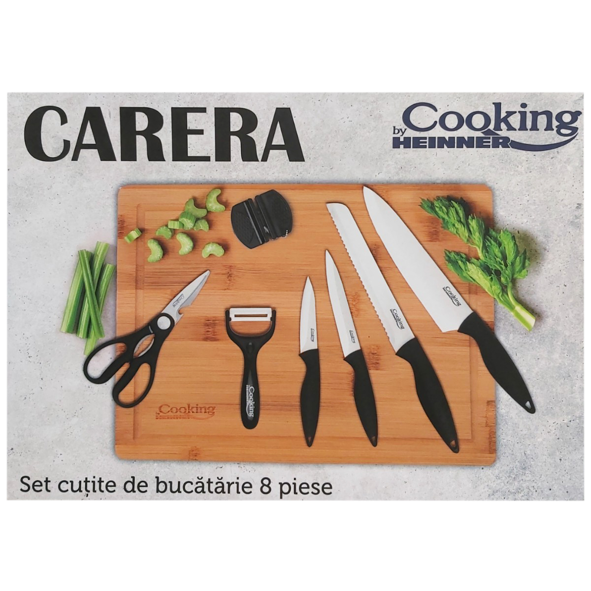 COOKING BY HEINNER CARERA SET CUTITE BUCATARIE 8PCS HR-EVI-8CRR