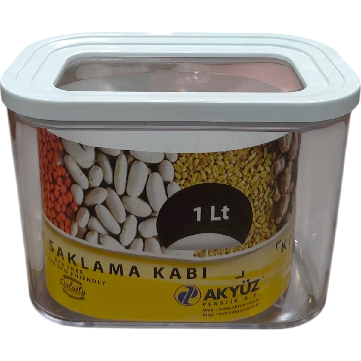 AKYUZ CUTIE DEPOZITARE CU CAPAC 1L F AKY 1402