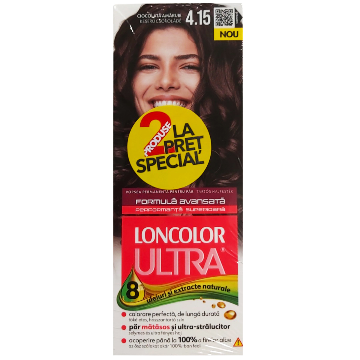 LONCOLOR ULTRA X2 VOPSEA DE PAR 4.15 CIOCOLATA AMARUIE