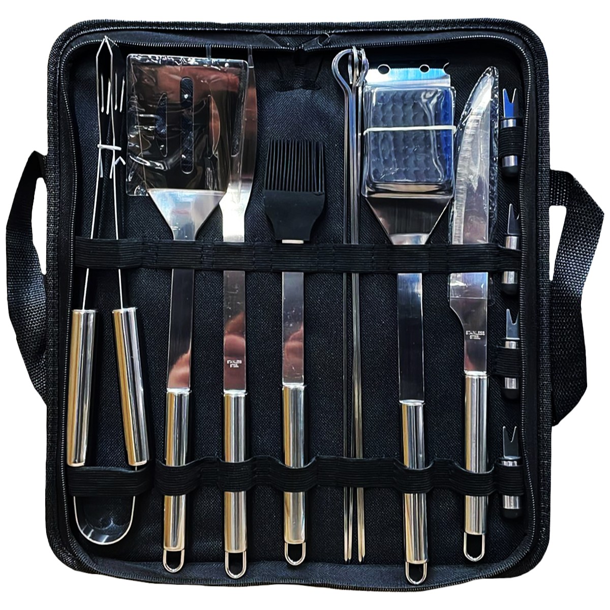 SET GRATAR 11PCS INOX+GEANTA 1060