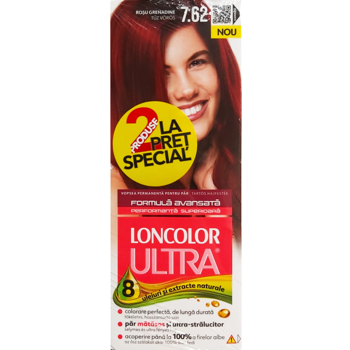 LONCOLOR ULTRA X2 VOPSEA DE PAR 7.62 ROSU GRENADINE