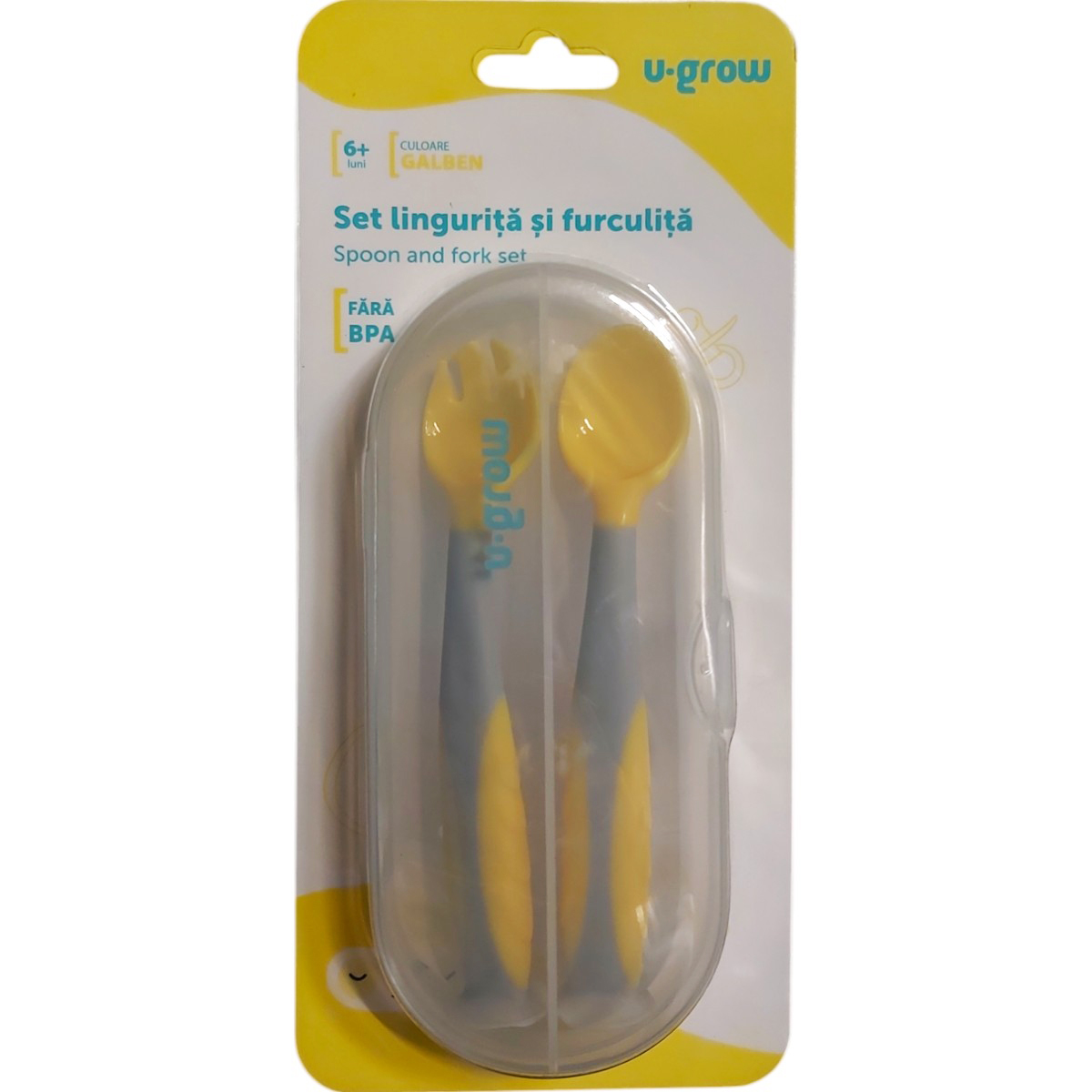 U-GROW SET LINGURITA+FURCULITA PLASTIC GALBEN UG-218YE