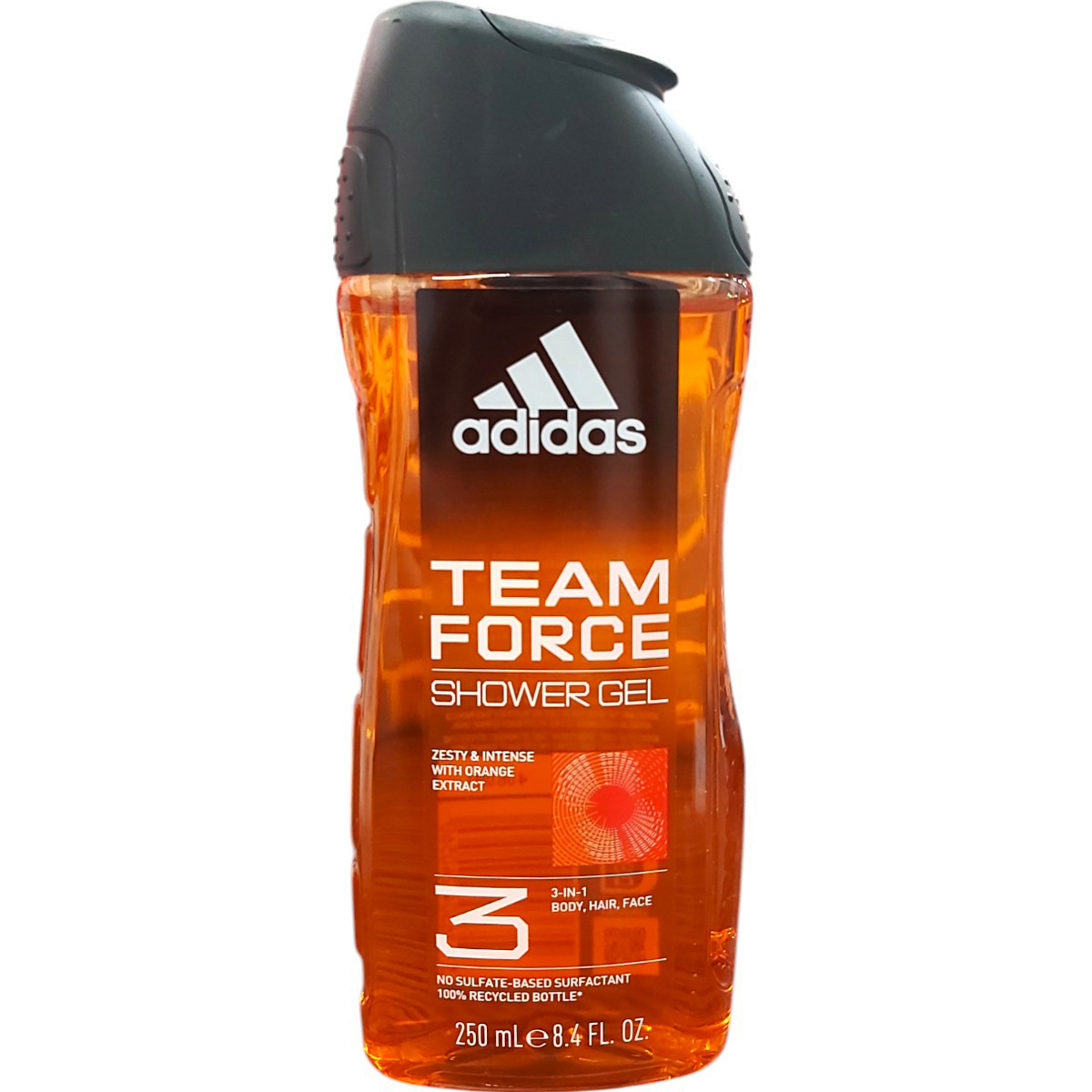ADIDAS MEN 3IN1 GEL DE DUS 250ML TEAM FORCE