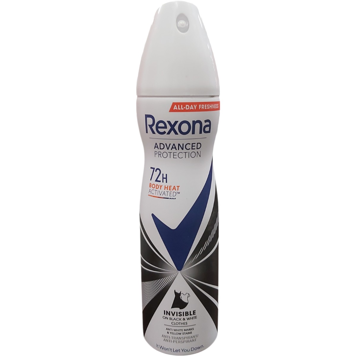 REXONA DEO SPRAY 150ML ADVANCED PROTECTION INVISIBLE BLACK&WHITE