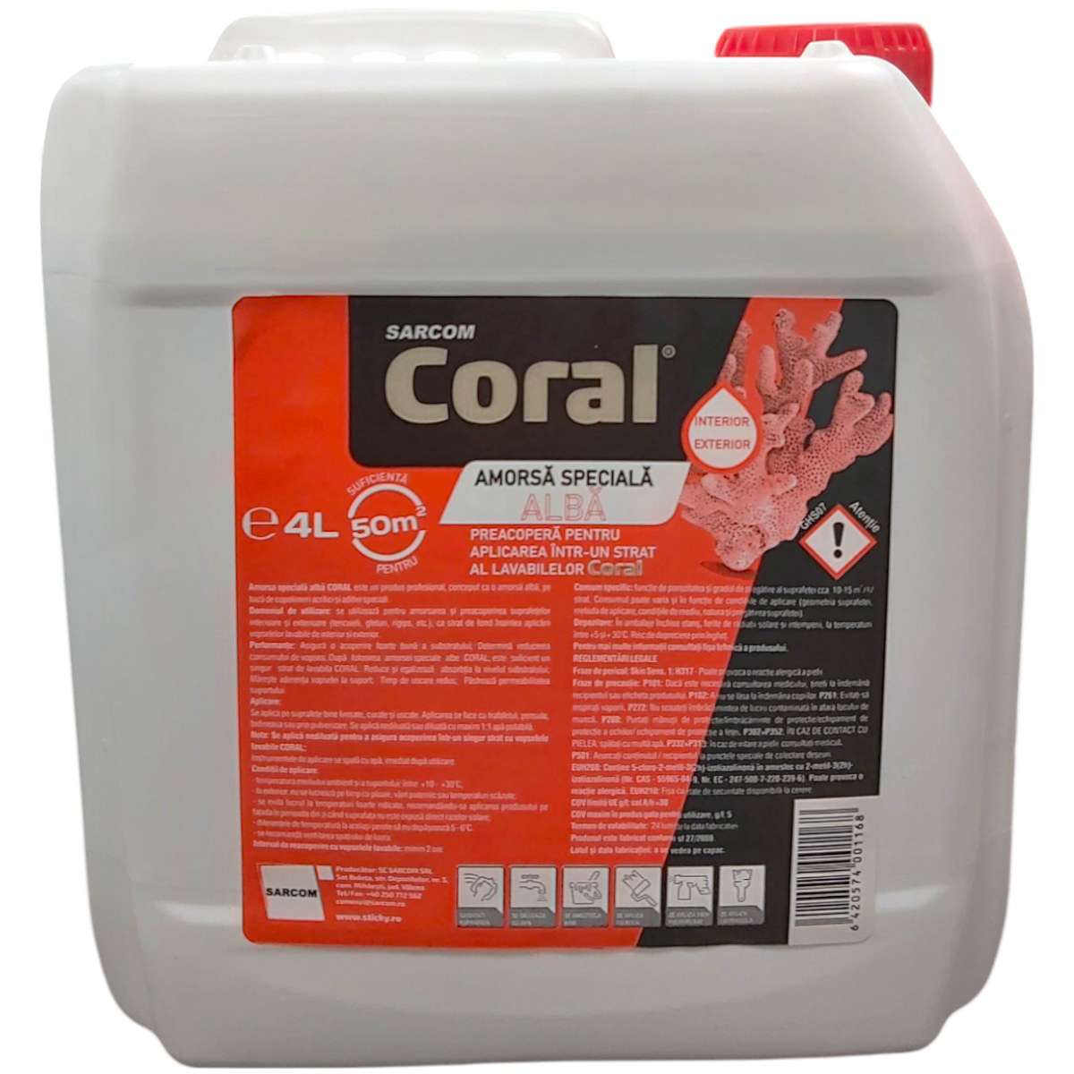 CORAL AMORSA PERETE SPECIALA ALBA 4L