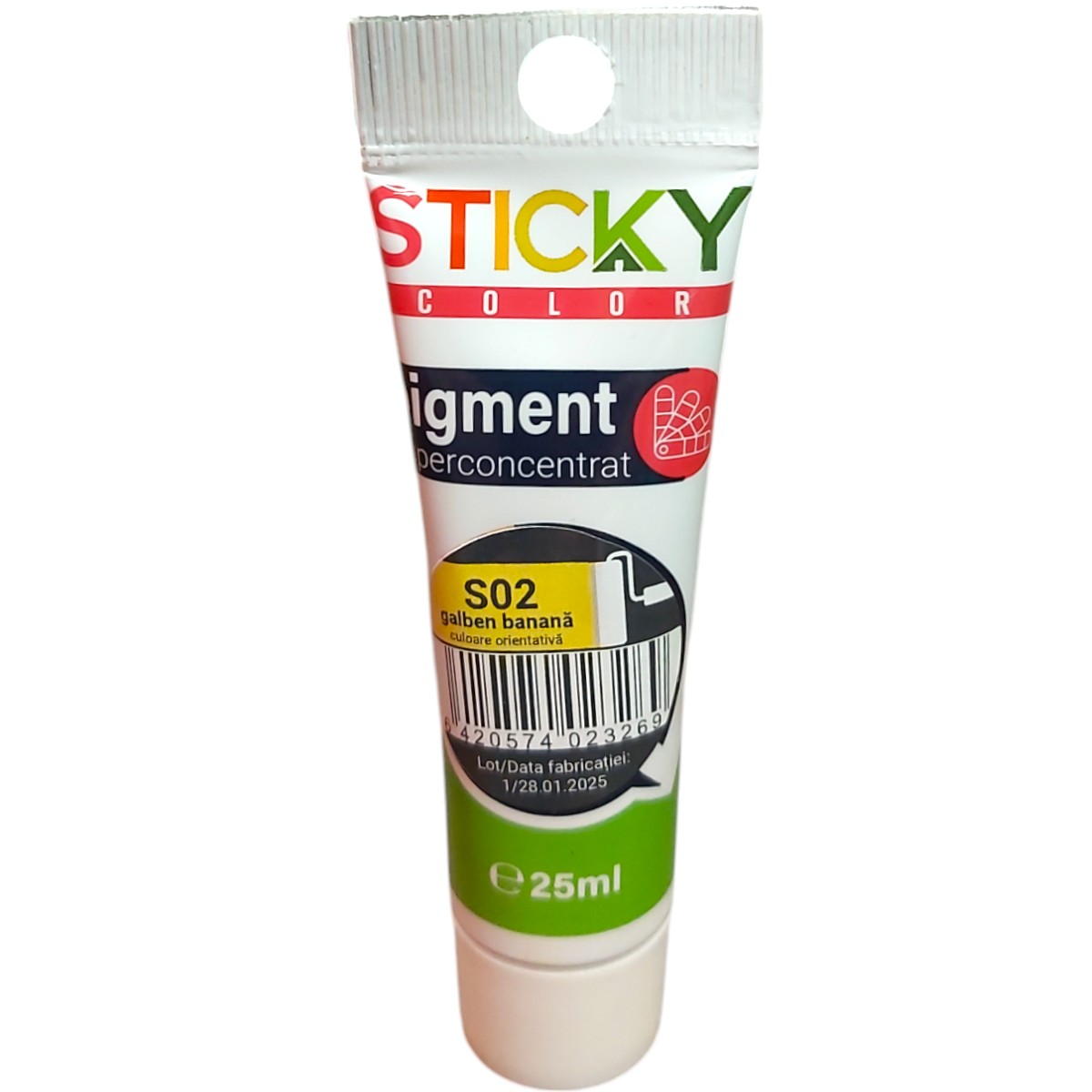 STICKY COLOR PIGMENT SUPERCONCENTRAT S02 25ML GALBEN BANANA