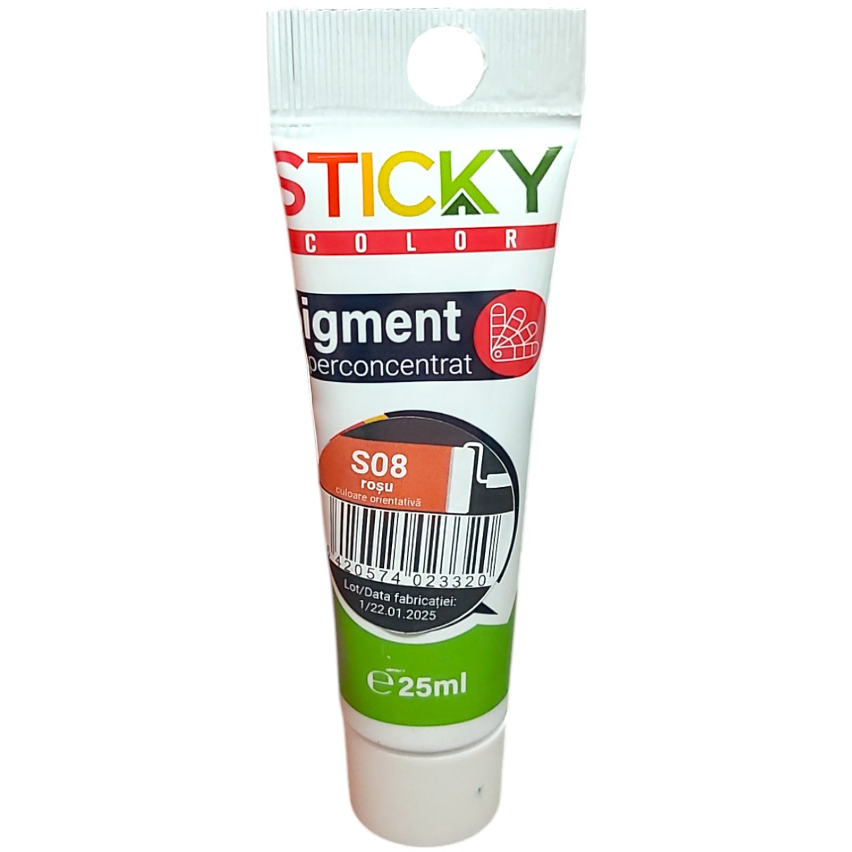 STICKY COLOR PIGMENT SUPERCONCENTRAT S08 25ML ROSU