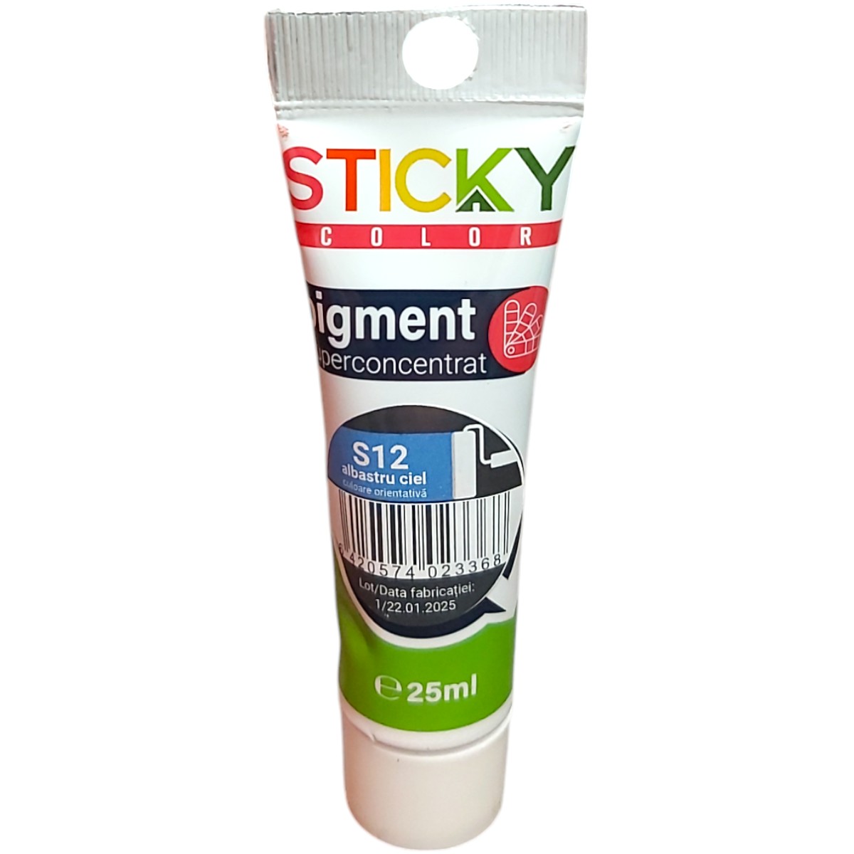 STICKY COLOR PIGMENT SUPERCONCENTRAT S12 25ML ALBASTRU CIEL