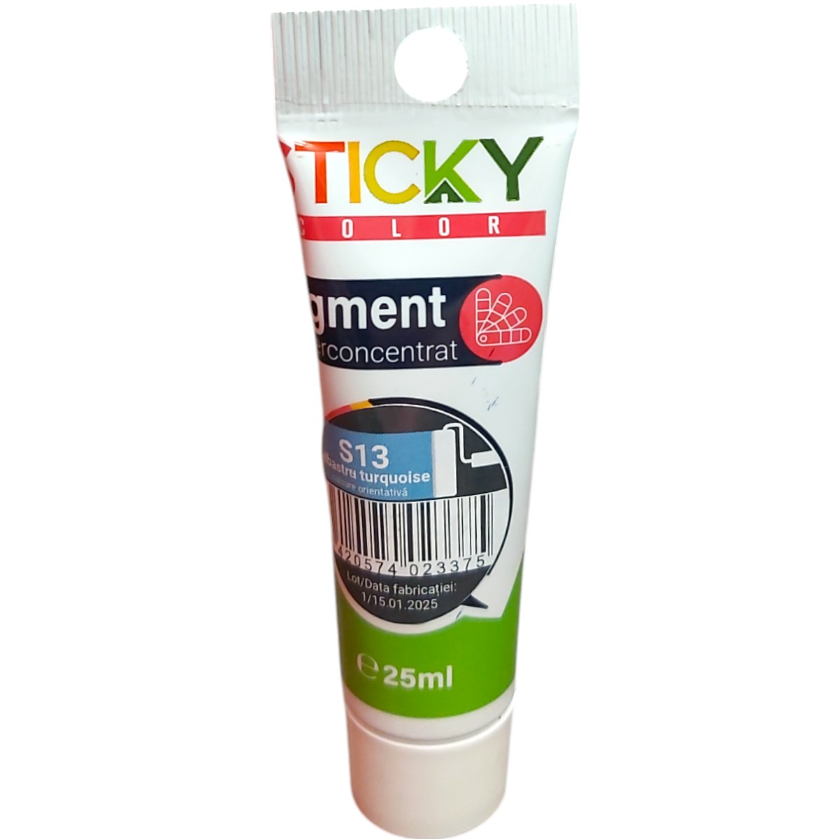 STICKY COLOR PIGMENT SUPERCONCENTRAT S13 25ML ALBASTRU TURQUOISE