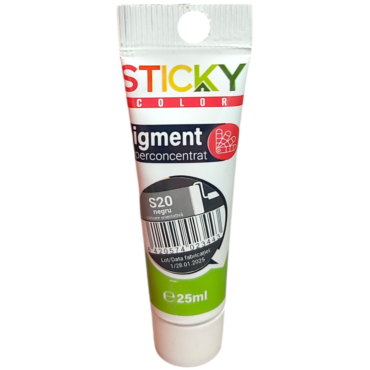STICKY COLOR PIGMENT SUPERCONCENTRAT S20 25ML NEGRU