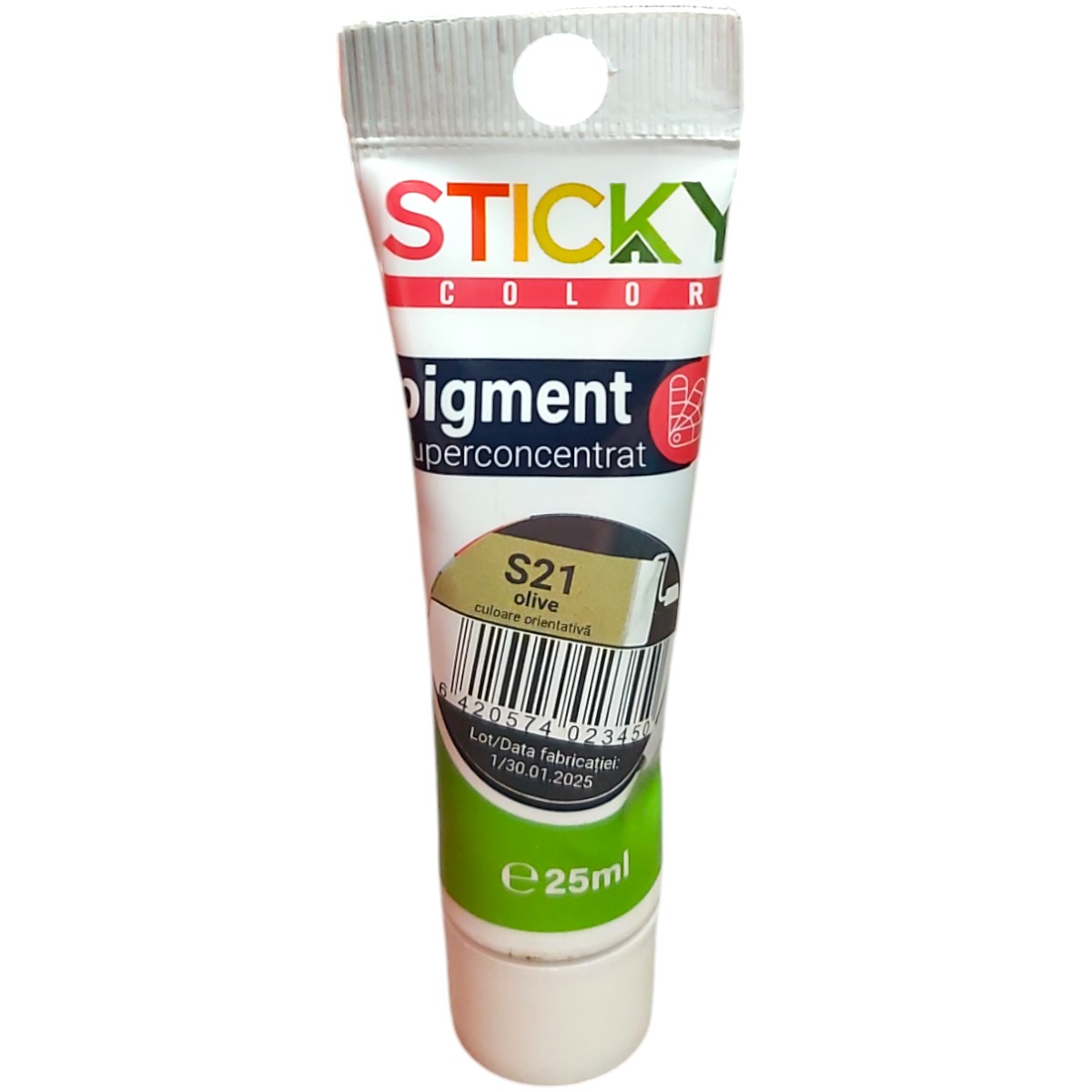 STICKY COLOR PIGMENT SUPERCONCENTRAT S21 25ML OLIVE