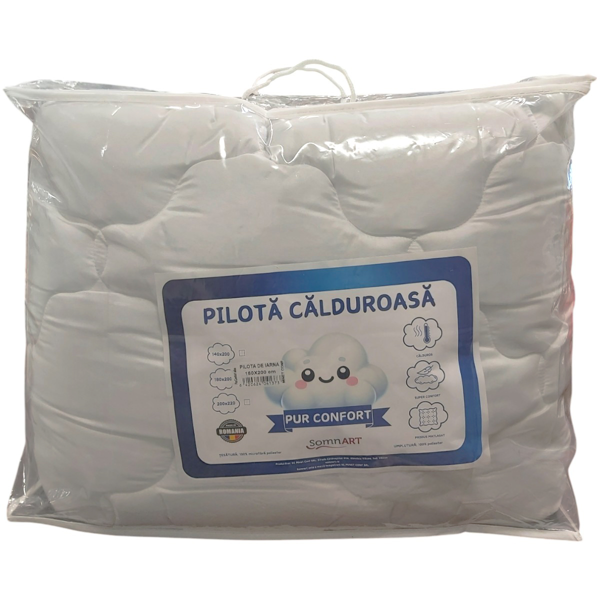 PUR CONFORT PILOTA MICROFIBRA ALBA 180X200