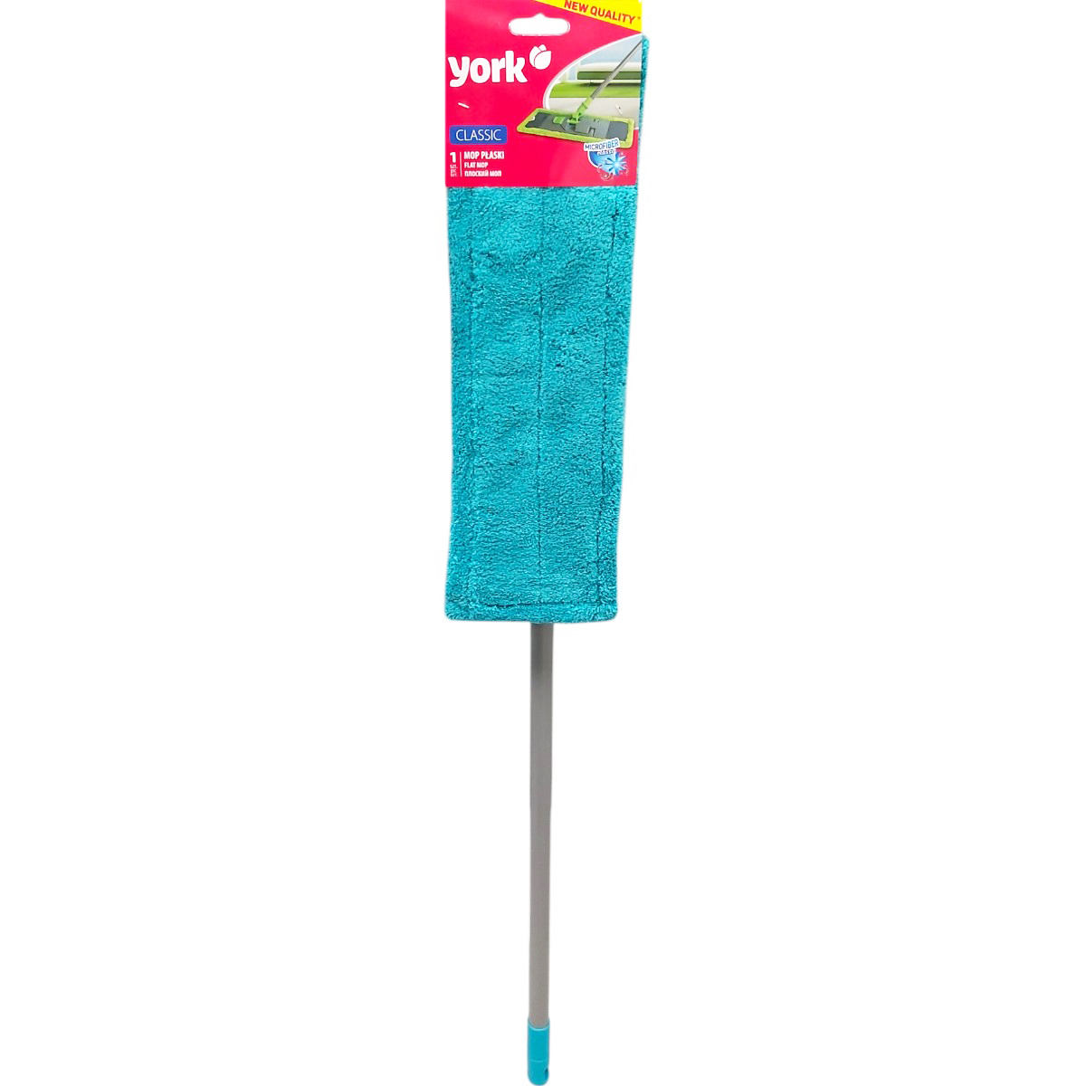 YORK MOP PLAT MICROFIBRA+COADA TELESCOPICA CLASSIC