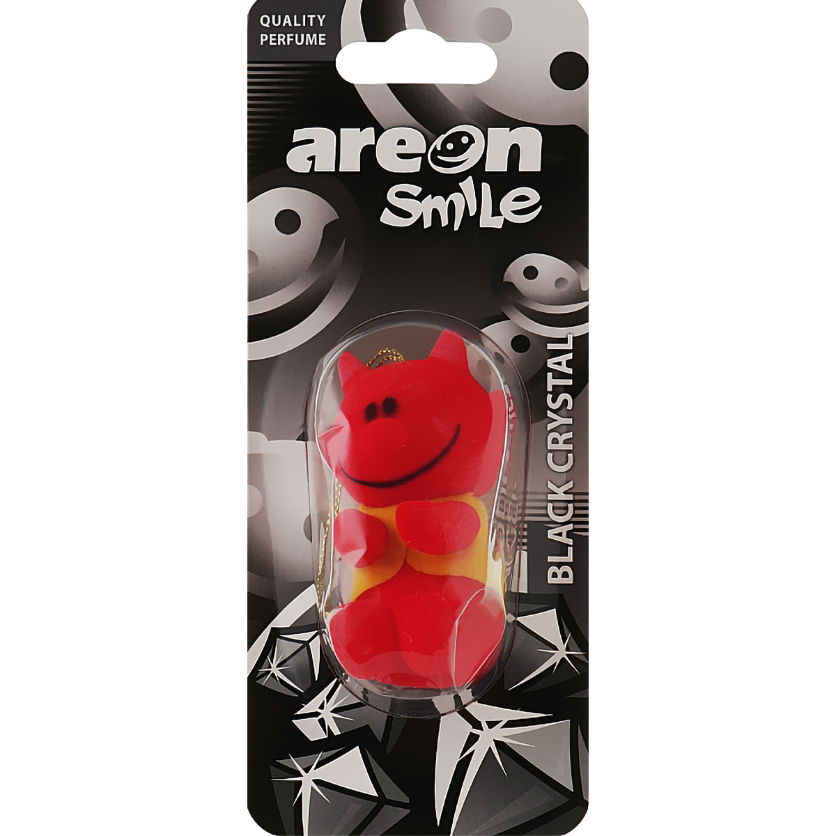 AREON SMILE ODORIZANT AUTO BLACK CRYSTAL