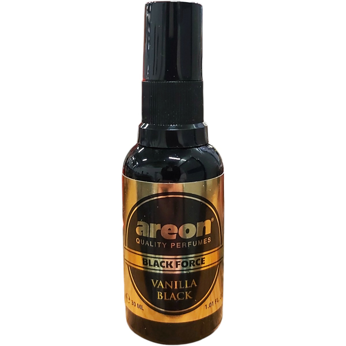 AREON ODORIZANT AUTO BLACK FORCE SPRAY 30ML VANILLA BLACK