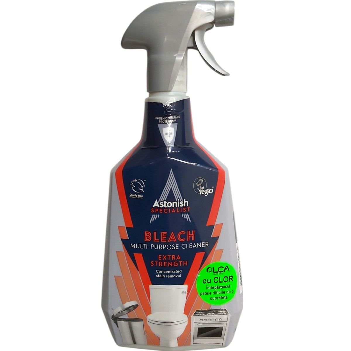 ASTONISH SOLUTIE SPRAY EXTRA MULTISUPRAFETE CU CLOR 750ML