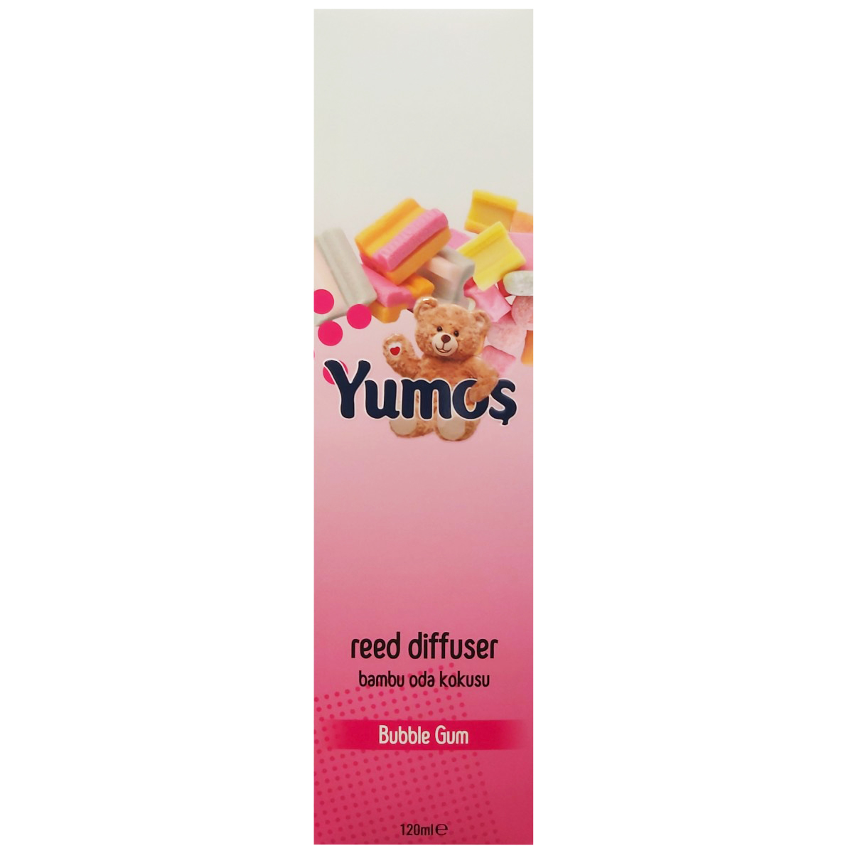 YUMOS DIFFUSER ODORIZANT CAMERA BUBBLE GUM 120ML
