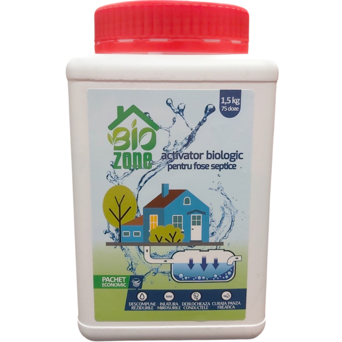 BIOZONE BIOACTIVATOR FOSA SEPTICA 1.5KG