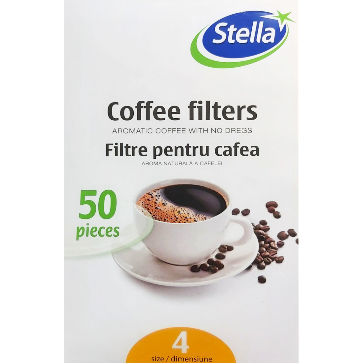 STELLA FILTRU CAFEA HARTIE NR.4 50BUC/SET