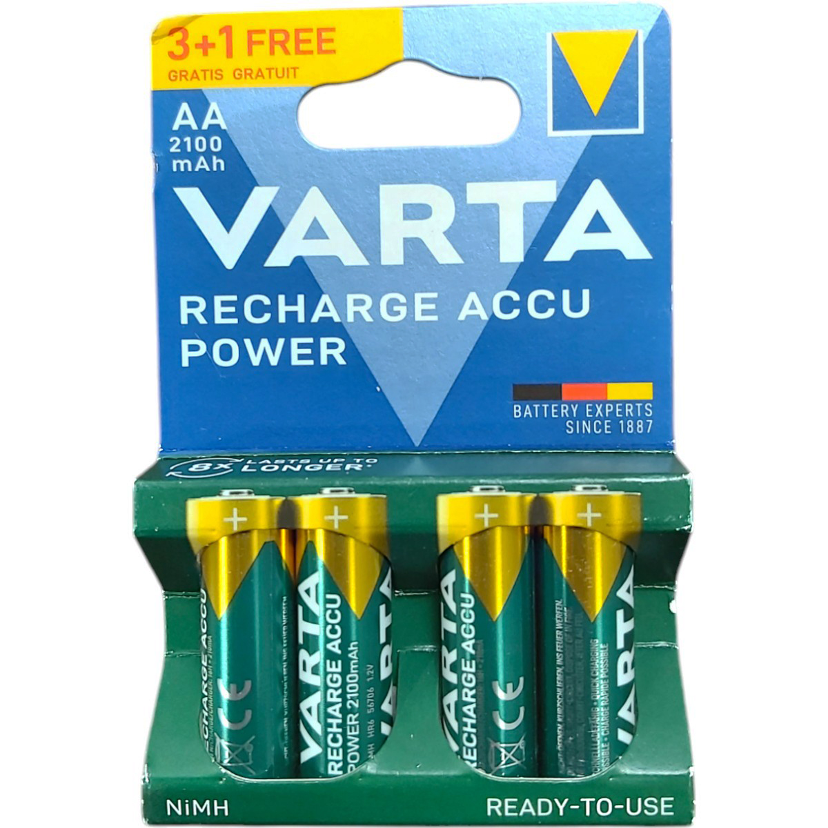VARTA ACUMULATORI PREINCARCATI AA 2100 NI-MH 4BUC/SET