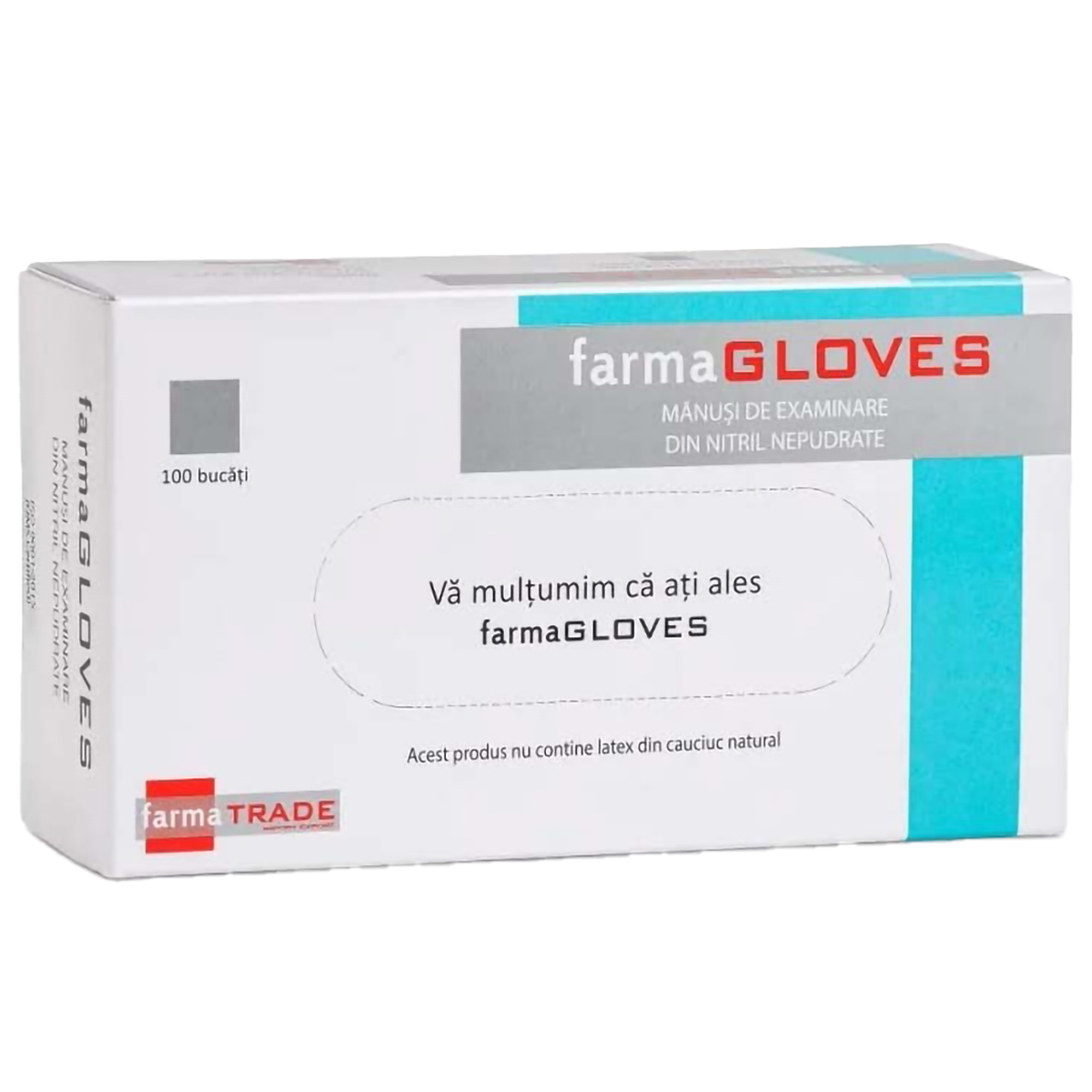 FARMA MANUSI NITRIL NEPUDRATE ALBASTRU S/M/L/XL 100BUC
