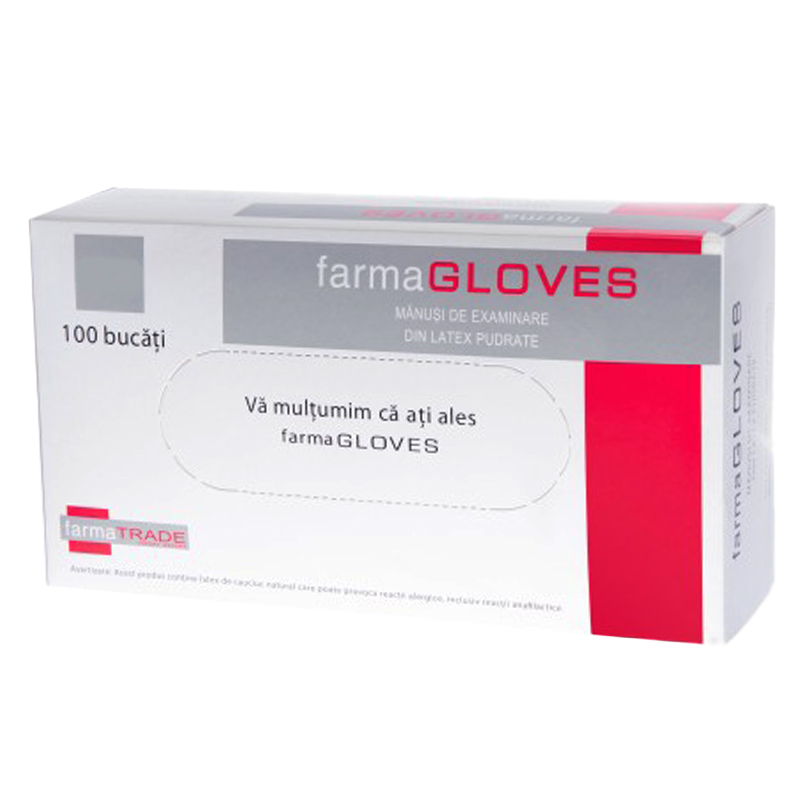 FARMA MANUSI LATEX PUDRATE M 100BUC