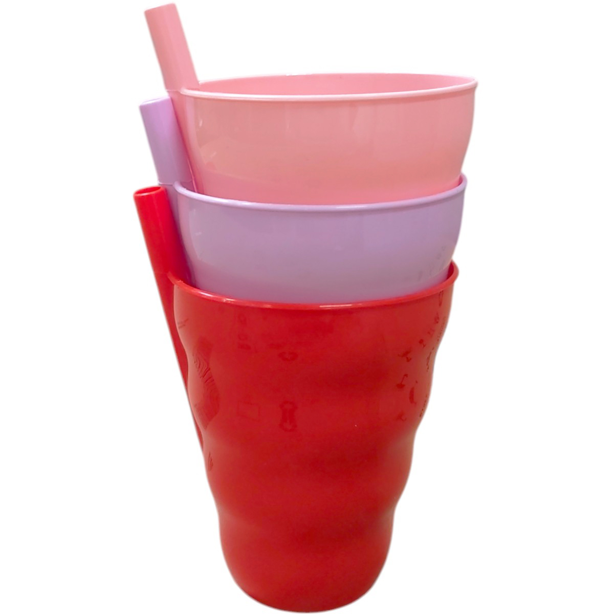 SET 3 PAHARE PLASTIC CU PAI 3181