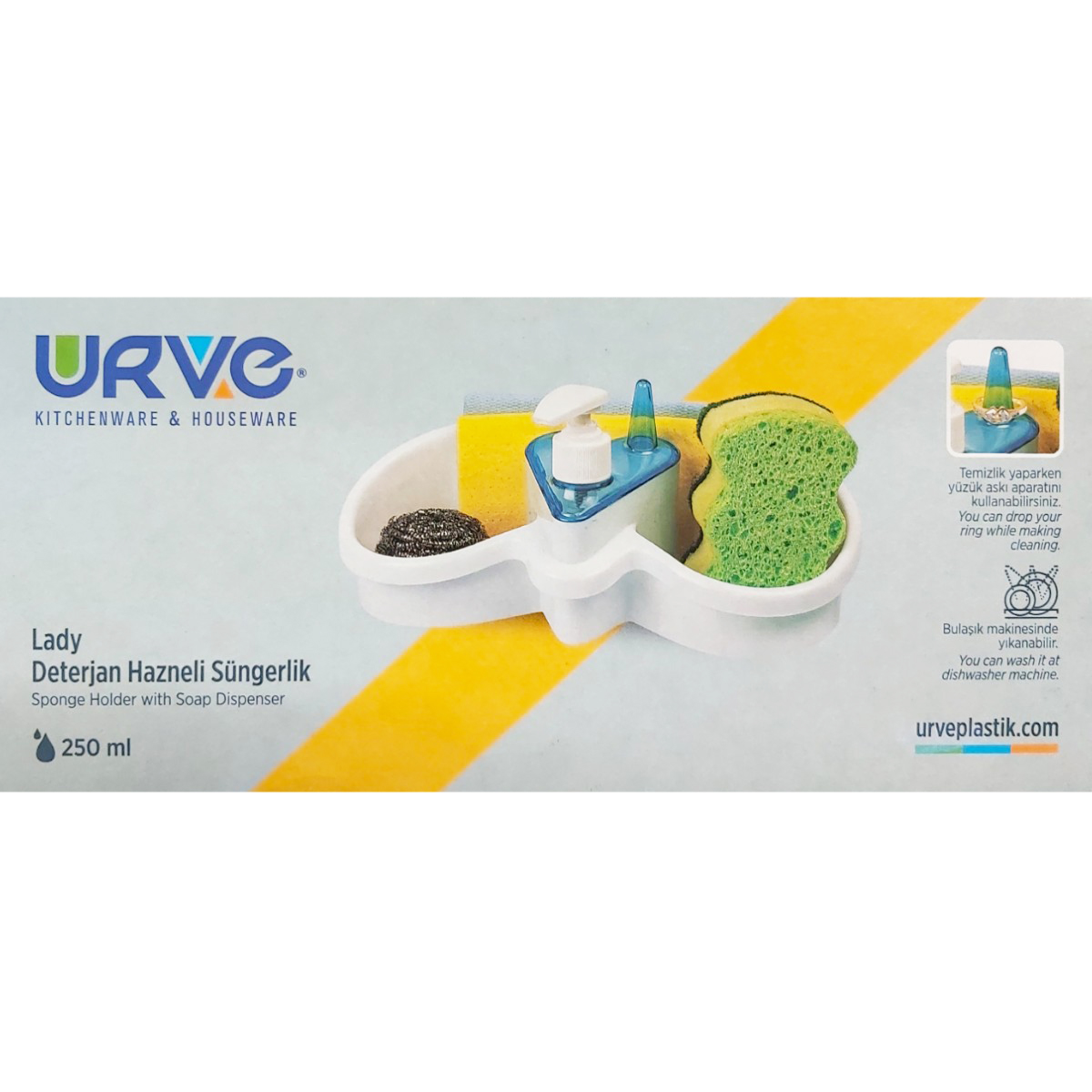 LADY LUX DISPENSER DETERGENT+SUPORT BURETE 3047