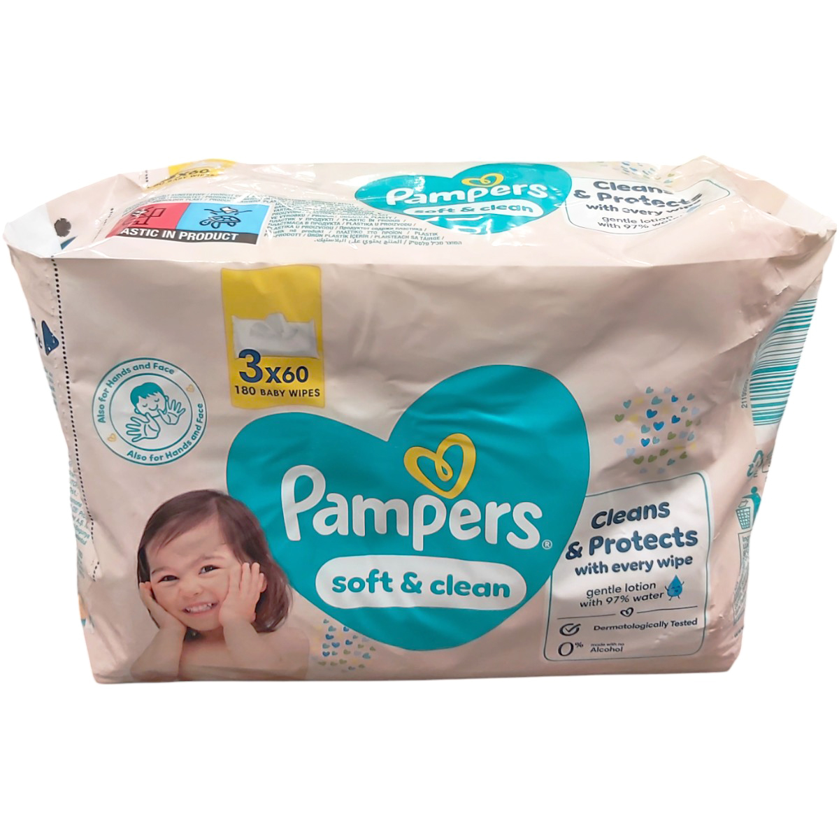 PAMPERS SERVETELE UMEDE SOFT&CLEAN 3X60BUC