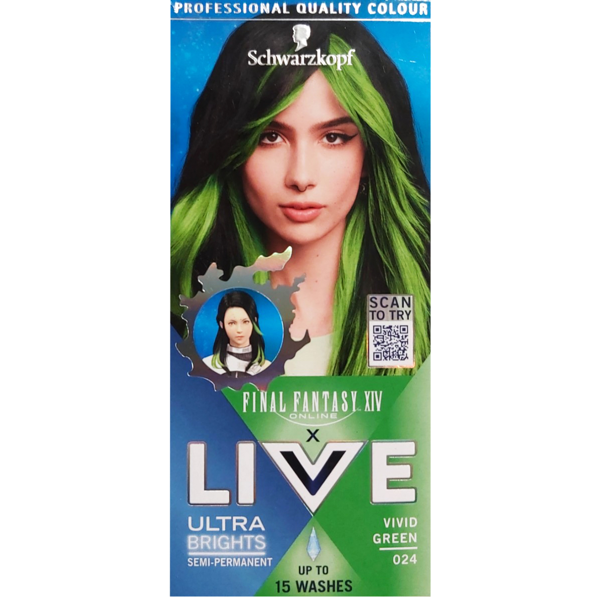 LIVE ULTRA BRIGHTS VOPSEA DE PAR SEMIPERMANENTA 024 VIVID GREEN