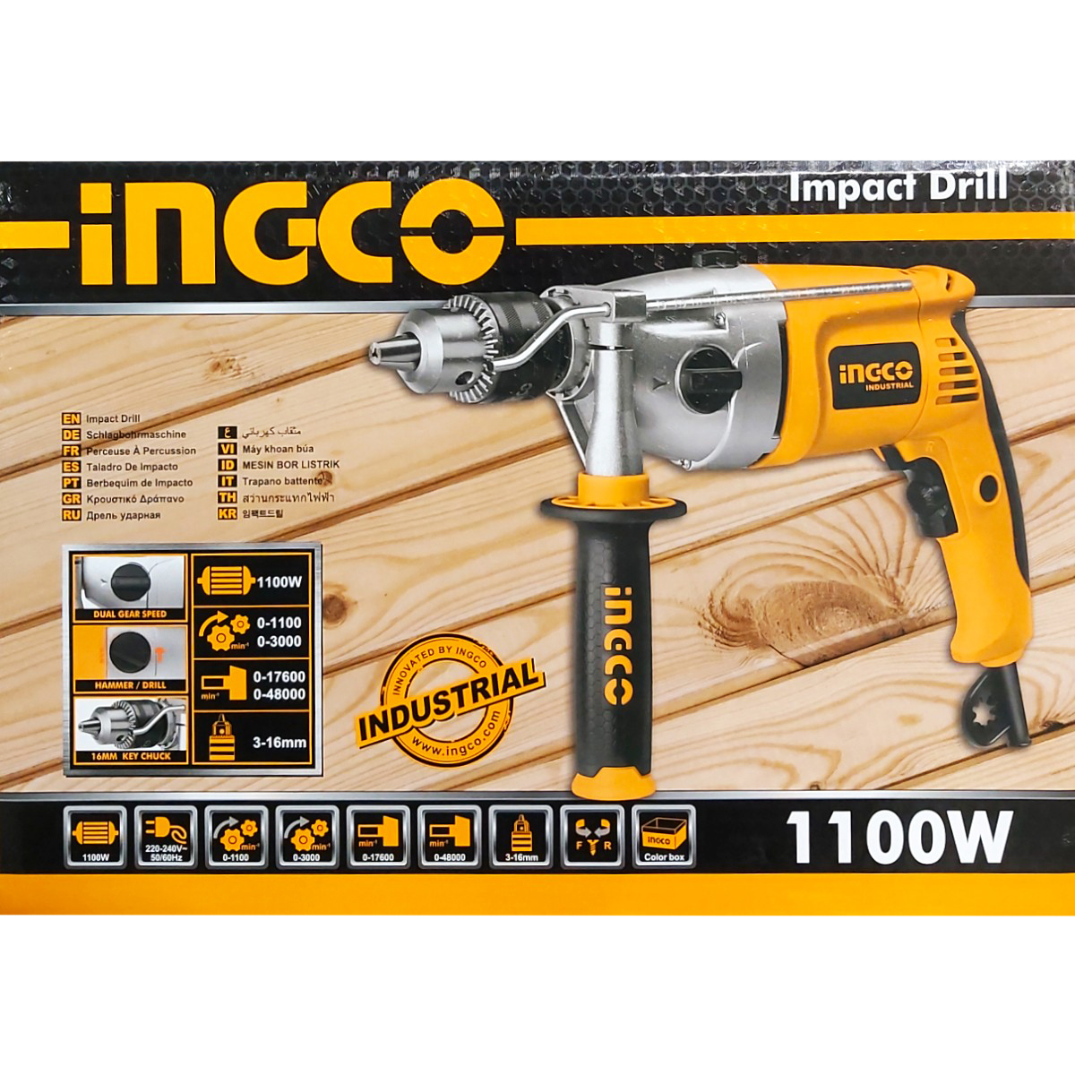 INGCO BORMASINA CU IMPACT 16MM 1100W ID211002