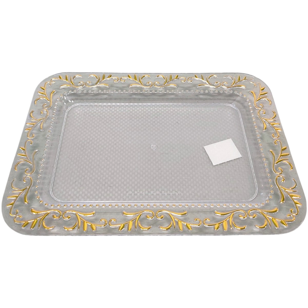 TAVA PLASTIC DREPTUNGHIULARA DECOR AURIU 34X24CM 34168