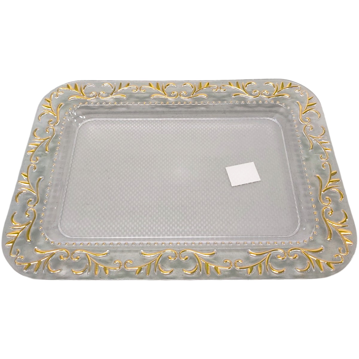 TAVA PLASTIC DREPTUNGHIULARA DECOR AURIU 42X30CM 42168