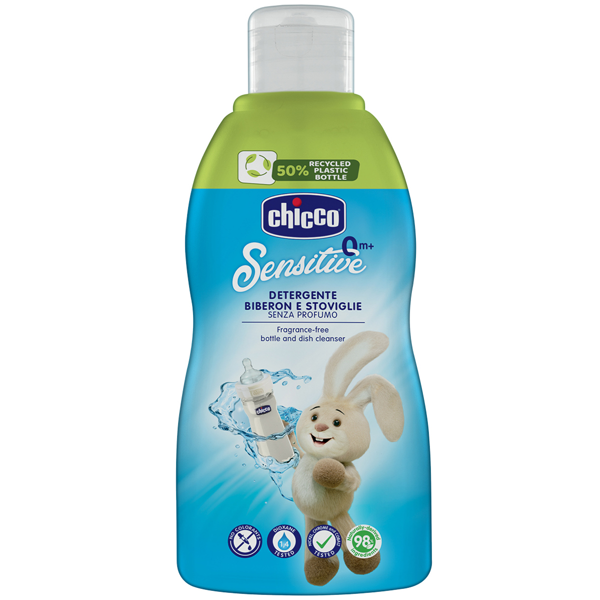 CHICCO DETERGENT VASE SENSITIVE PENTRU BIBEROANE&VESELA BEBELUSULUI 0 LUNI+ 300ML