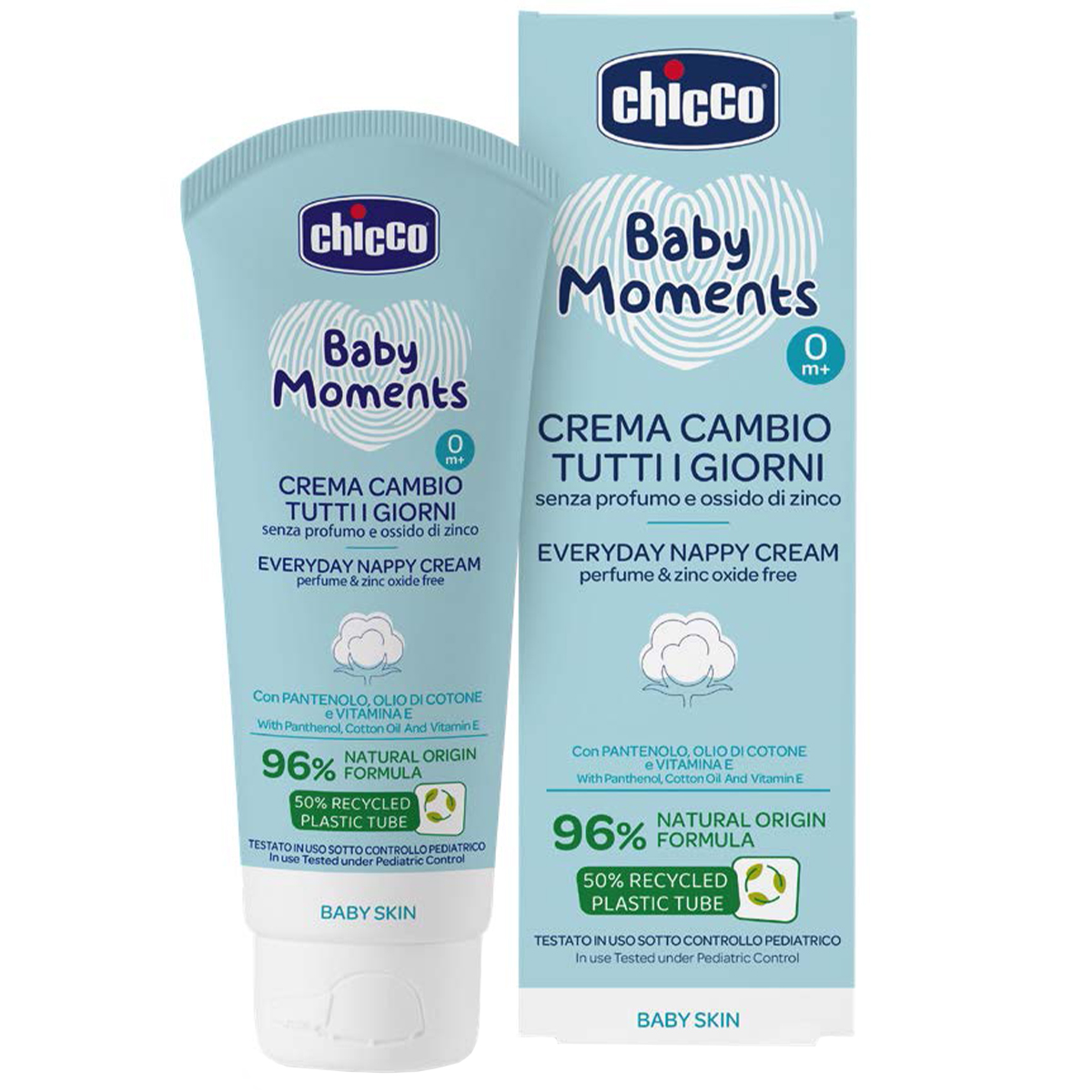 CHICCO BABY MOMENTS CREMA PROTECTIE ZILNICA IMPOTRIVA IRITATIEI SCUTECULUI 100ML