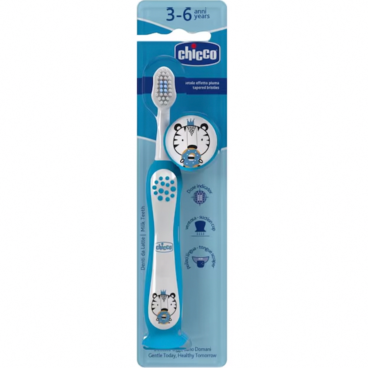 CHICCO PERIUTA DE DINTI TIGER ALBASTRU 3-6 ANI
