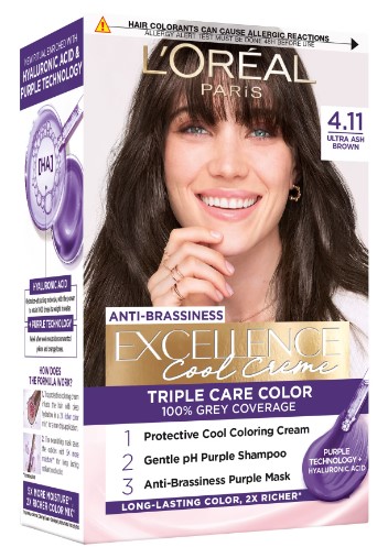 LOREAL EXCELLENCE VOPSEA DE PAR 4.11 ULTRA ASH BROWN