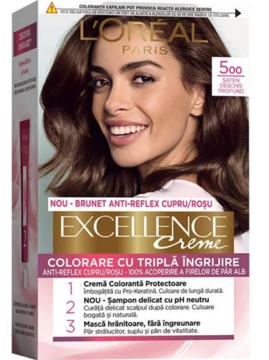 LOREAL EXCELLENCE VOPSEA DE PAR 500 SATEN DESCHIS PROFUND