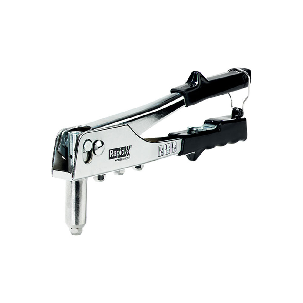 Rapid 5001129, Cleste pop nituri Hobby cu 4 capete nituire interschimbabile, 3.2/4.0/4.8mm
