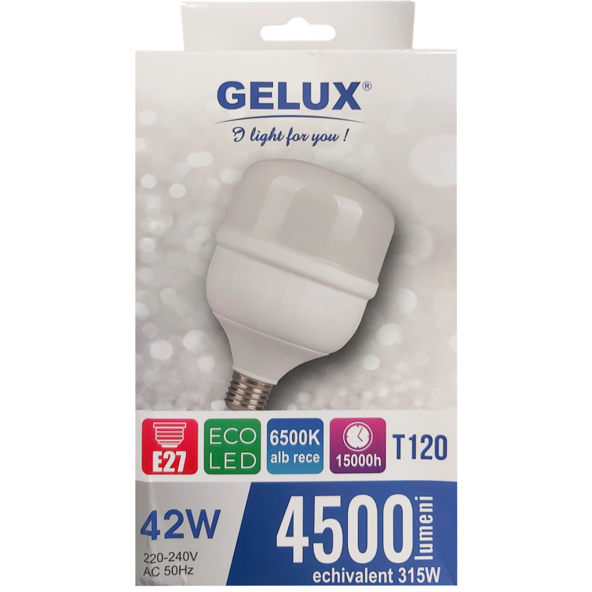 GELUX BEC ECOLED T120 42W E27 6500K GL-LEDTI2042