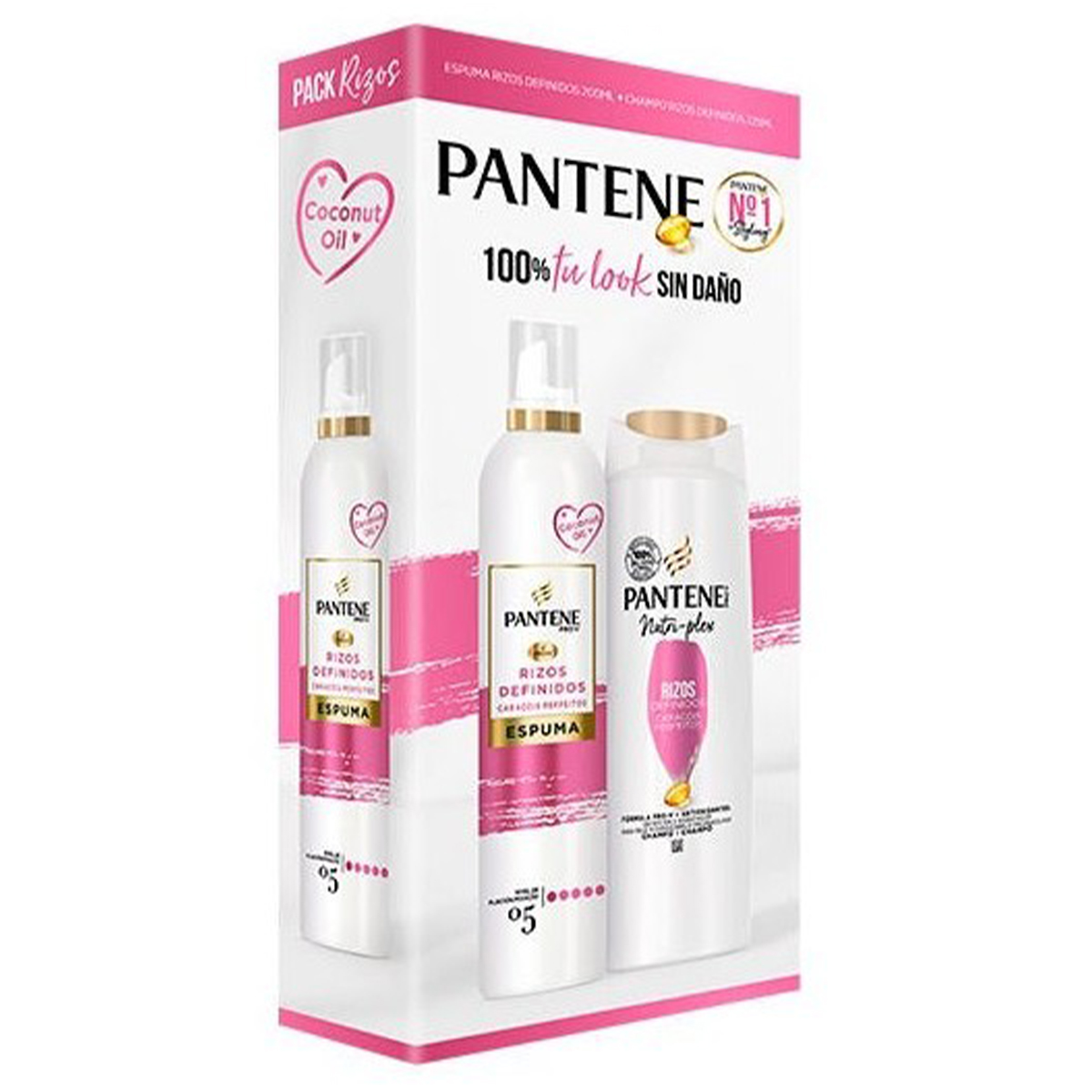 PANTENE PRO-V RIZOS SAMPON 225ML+SPUMA PAR 200ML SET CADOU