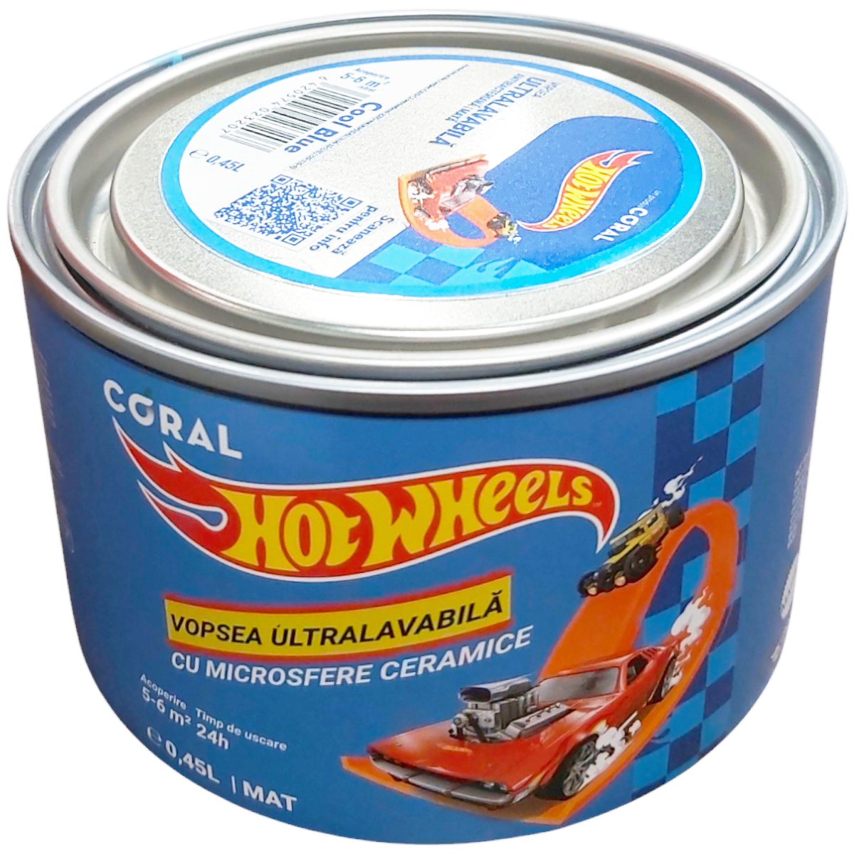CORAL CERAMIC ULTRALAVABILA HOT WHEELS COOL BLUE 0.45L