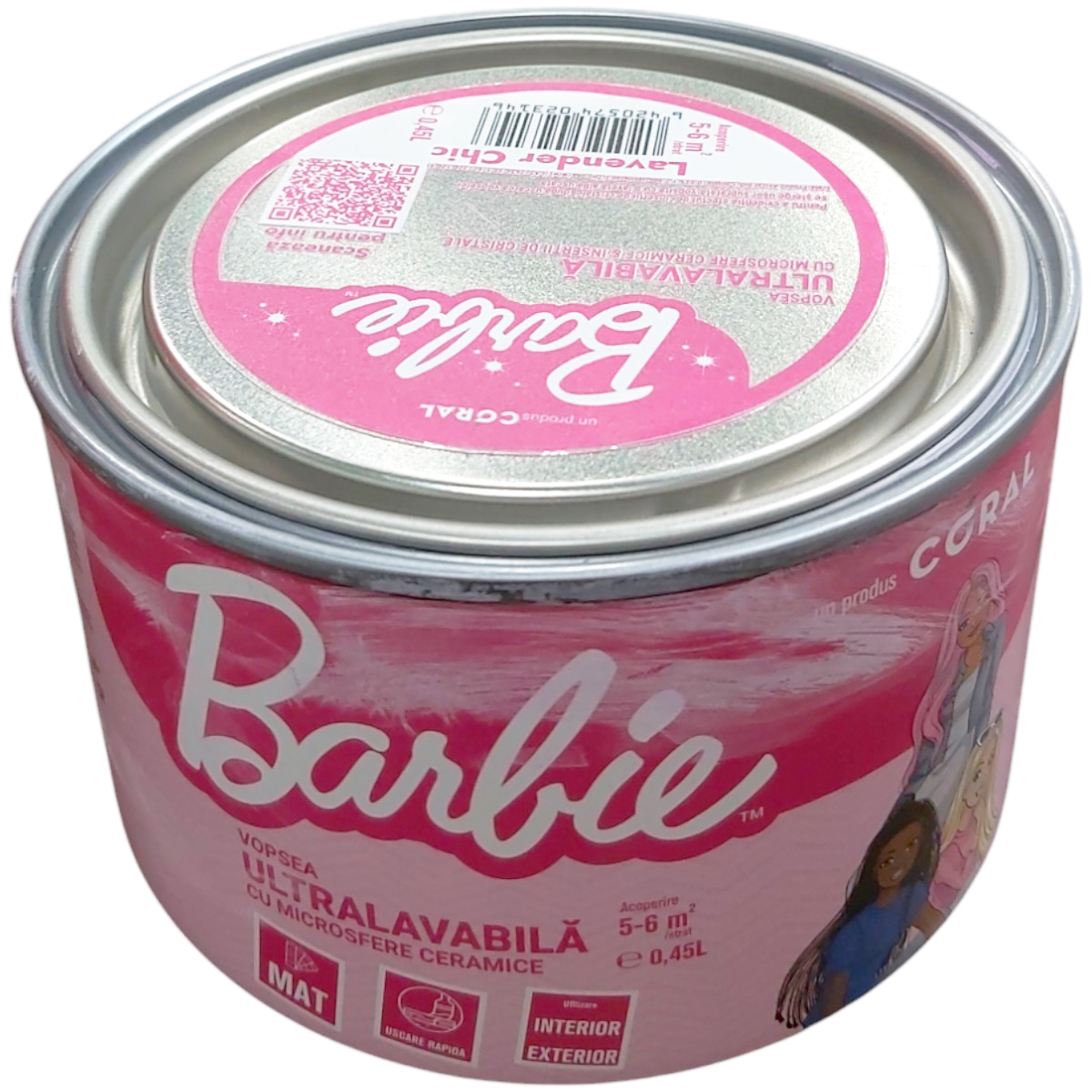 CORAL CERAMIC ULTRALAVABILA BARBIE LAVENDER CHIC 0.45L