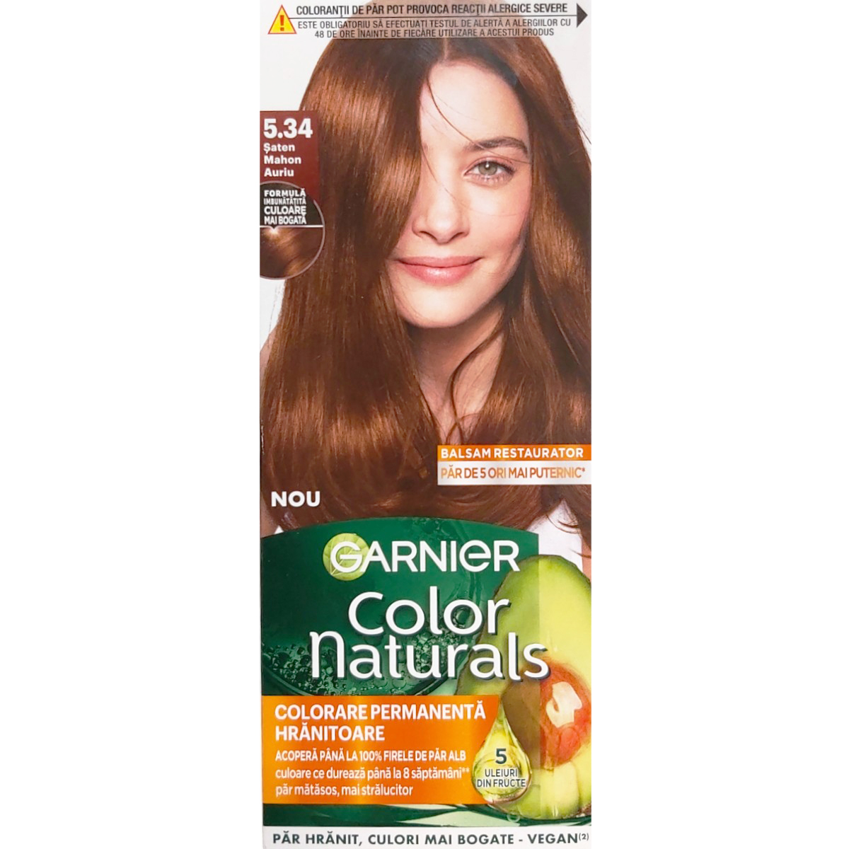 GARNIER COLOR NATURALS VOPSEA DE PAR 5.34 SATEN MAHON AURIU
