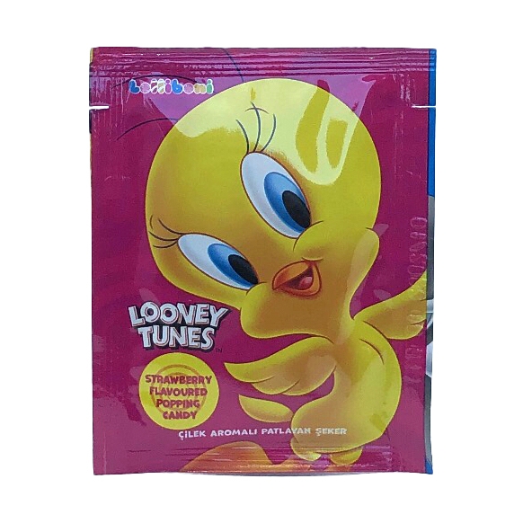 Praf pocnitor Looney Tunes, 5 buc x 4 g, Lolliboni