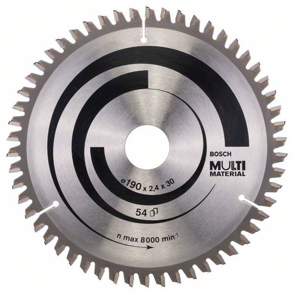 Bosch Panza ferastrau circular Multi Material, 190x30x2.4mm, 54T