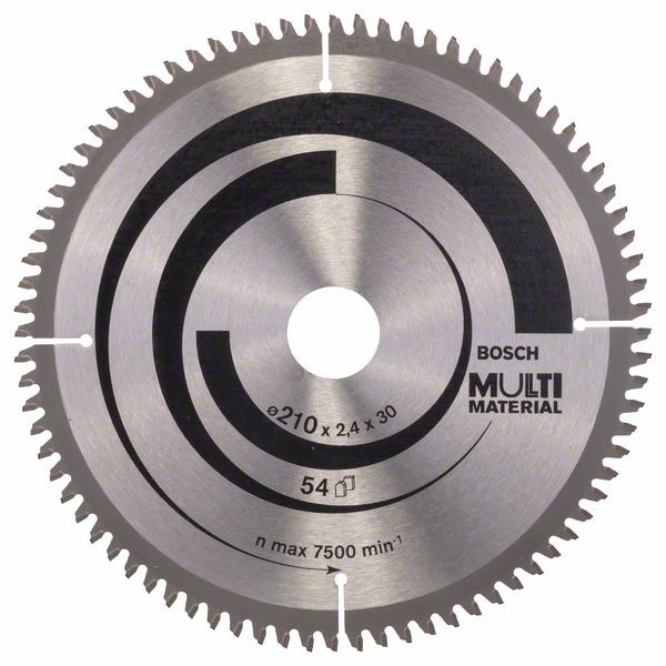 Bosch Panza ferastrau circular Multi Material, 210x30x2.5mm, 80T