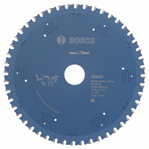 Bosch Panza ferastrau circular Expert for Steel, 210x30x2mm, 48T