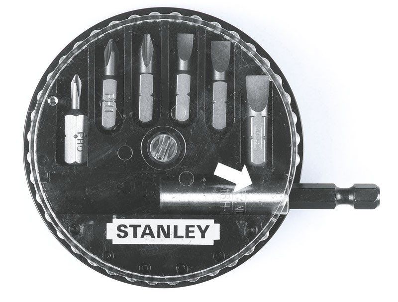 Stanley 1-68-735 Set 7 biti, PZ, drepti, adaptor magnetic